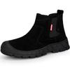 Suede Welder Shoes Men Safety Boots Steel Toe Work Shoes Sneakers Male Anti-Smash Anti-Slip Work Boots Men Safety Shoes Footwear