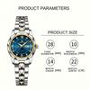 Fashion Luxury Ladies Quartz Watch Luminous Date 3Bar Waterproof Stainless Steel Wristwatch Perfect Gift For Girlfriend Lovers