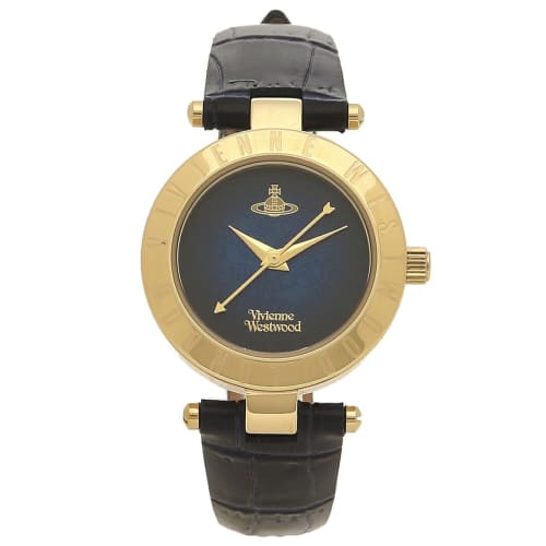 Vivienne Westwood Women's Watch, 29mm, Quartz, Navy/Black, Leather, VV092NVNV