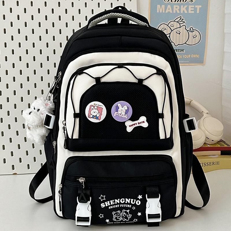 New Style Student Schoolbags Elementary School Girls High Looking Junior High School Backpacks