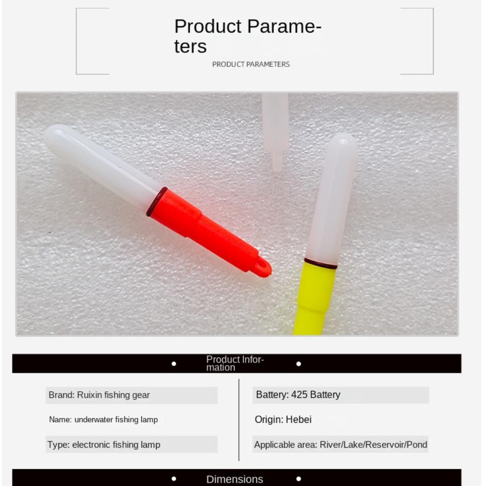 Vattentät Fiskespö Ljuspinne Nattfiske Elektronisk Spölampa Fiske
