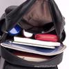 Women's Soft Leather Sheepskin Pattern Backpack – Trendy Korean Style for Students
