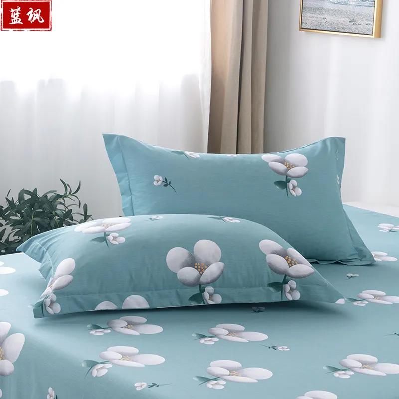 48 x 74 cm Kissenbezug aus reiner Baumwolle, Einzel-, Doppel-, Schlafsaal, Haushalt, Erwachsener, hochwertiger Kissenbezug