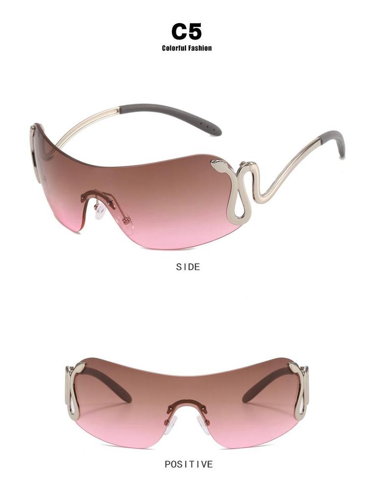 Cross-Border Spirit Snake Sunglasses 2023: Trendy Y2K Millennium European & American Style