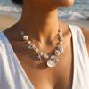 Zinc Zinc Alloy Ocean Themed Necklace Sweet Cool Chain Necklace Aesthetic Shell Pearl Choker  Vacation