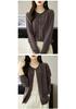 Women's 2024 Spring/Autumn Wool Knit Cardigan - Round Neck Cashmere Sweater Top