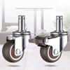 Universal Rubber Swivel Castor Widely Used for Office Floors Wood Hardwood Parquet Used for Furniture Easy To Clean