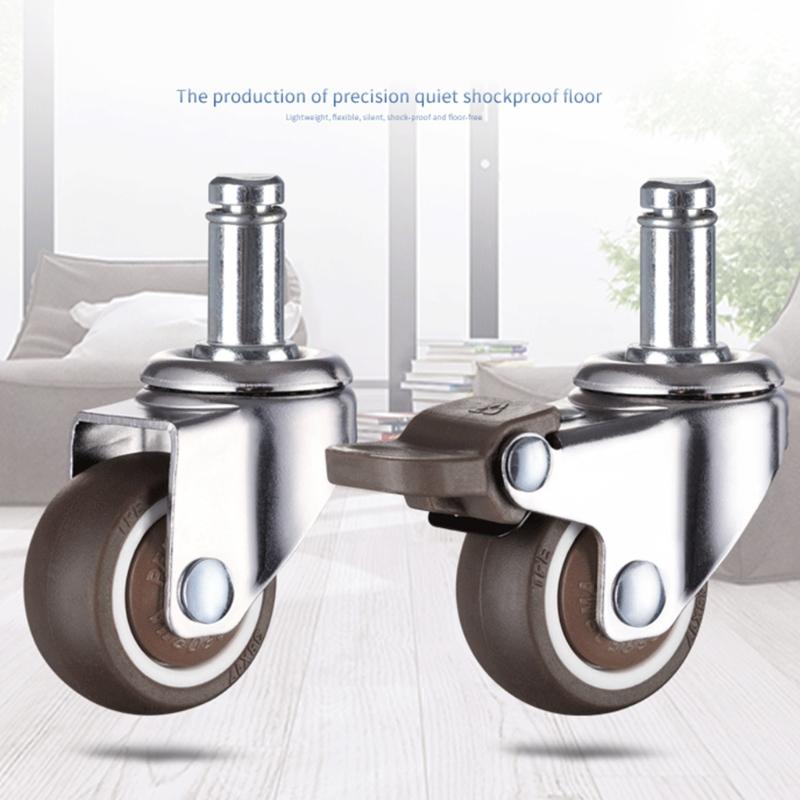 Universal Rubber Swivel Castor Widely Used for Office Floors Wood Hardwood Parquet Used for Furniture Easy To Clean