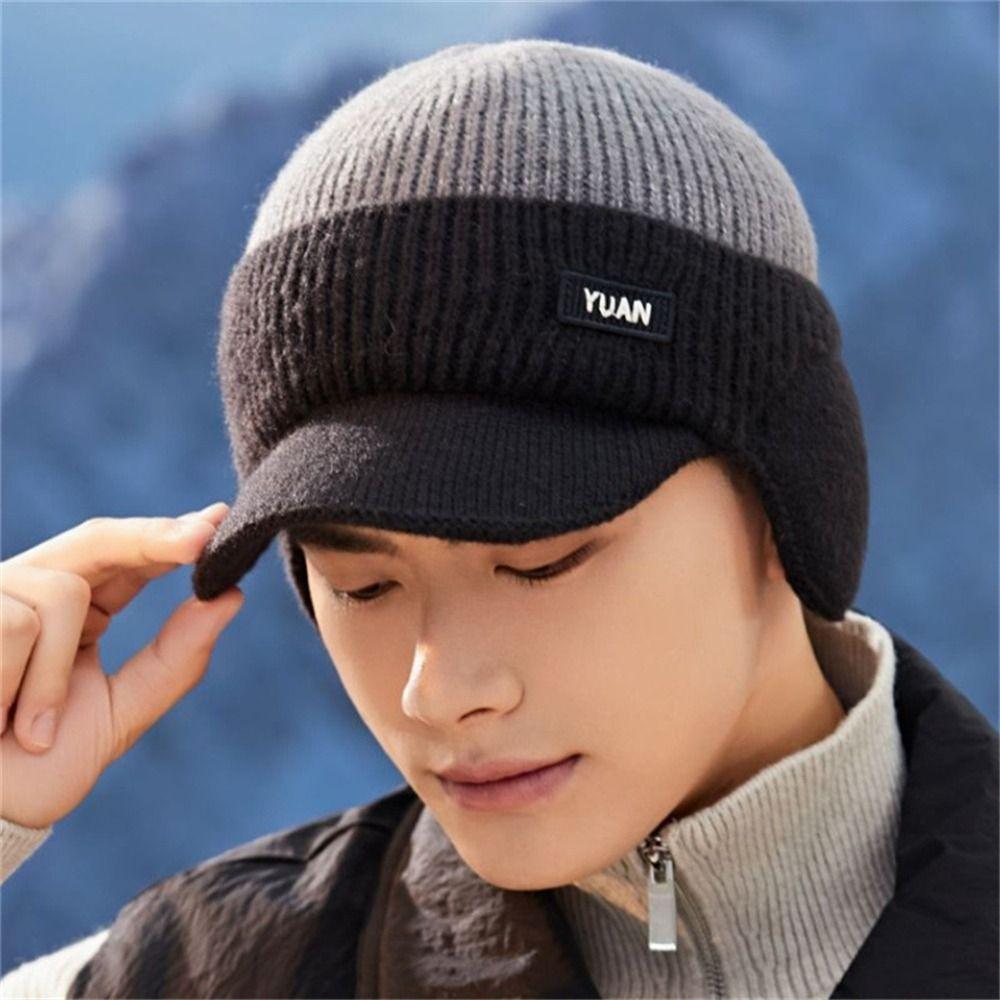 Dual Tone Dad Hat Keep Warm Couples Hats Stylish Baseball Cap  Outdoor Activities