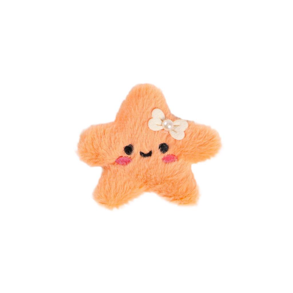 Cartoon Marine Animal Plush Brooch & Hair Clip Ornaments