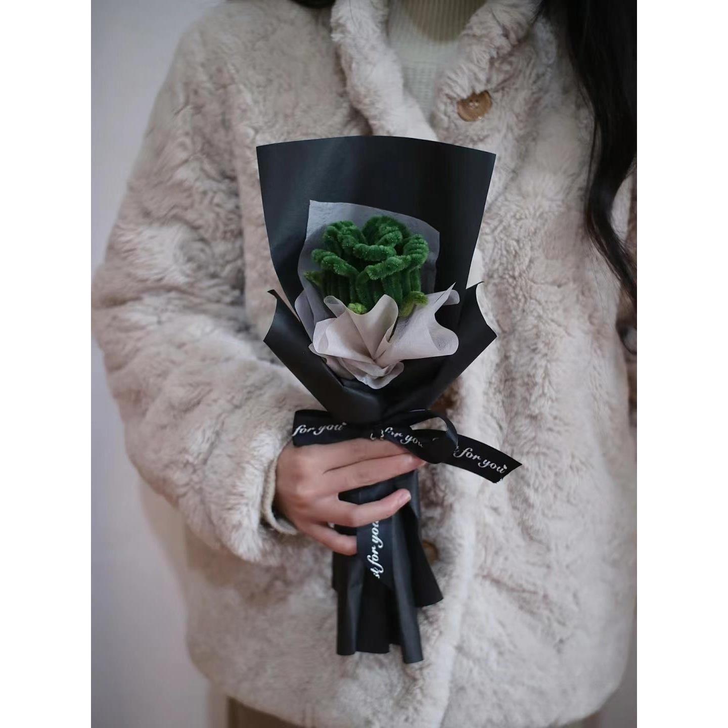 DIY Handmade Tulip & Rose Bouquet Kit - Pipe Cleaner Craft Flower Gift