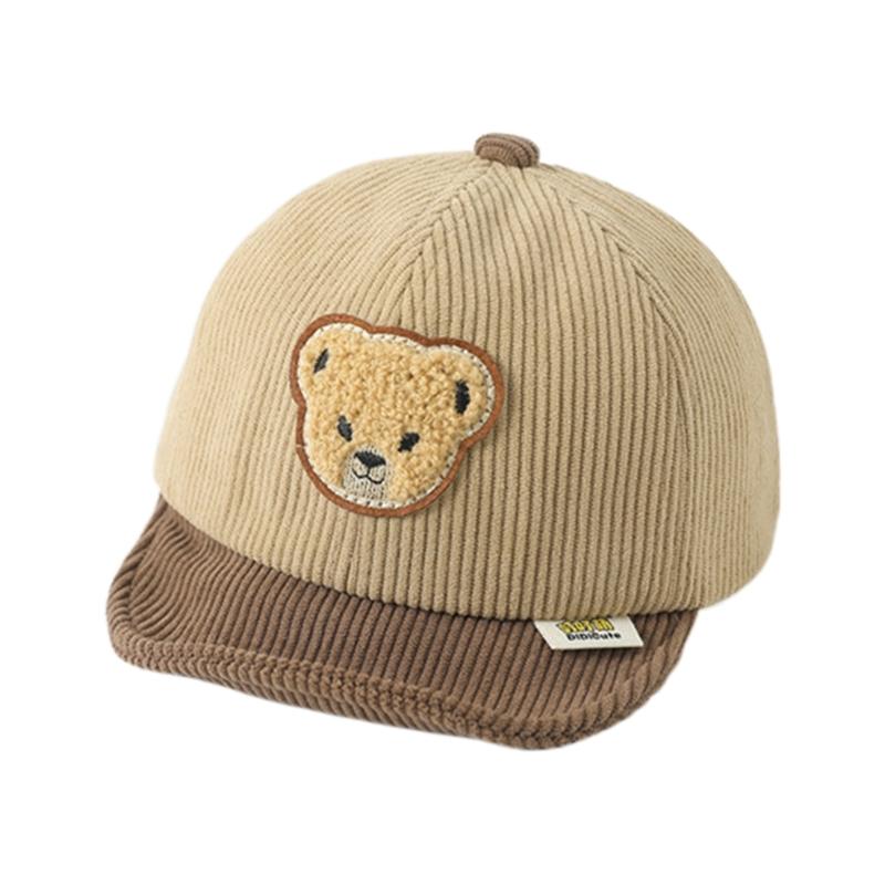 

Cartoon Curved Brim Hat Baseball Hat Baby Peaked Cap Embroidered Bear Hat Duck Tongue Cap Winter Baby Hat Kids Sun Hat хаки