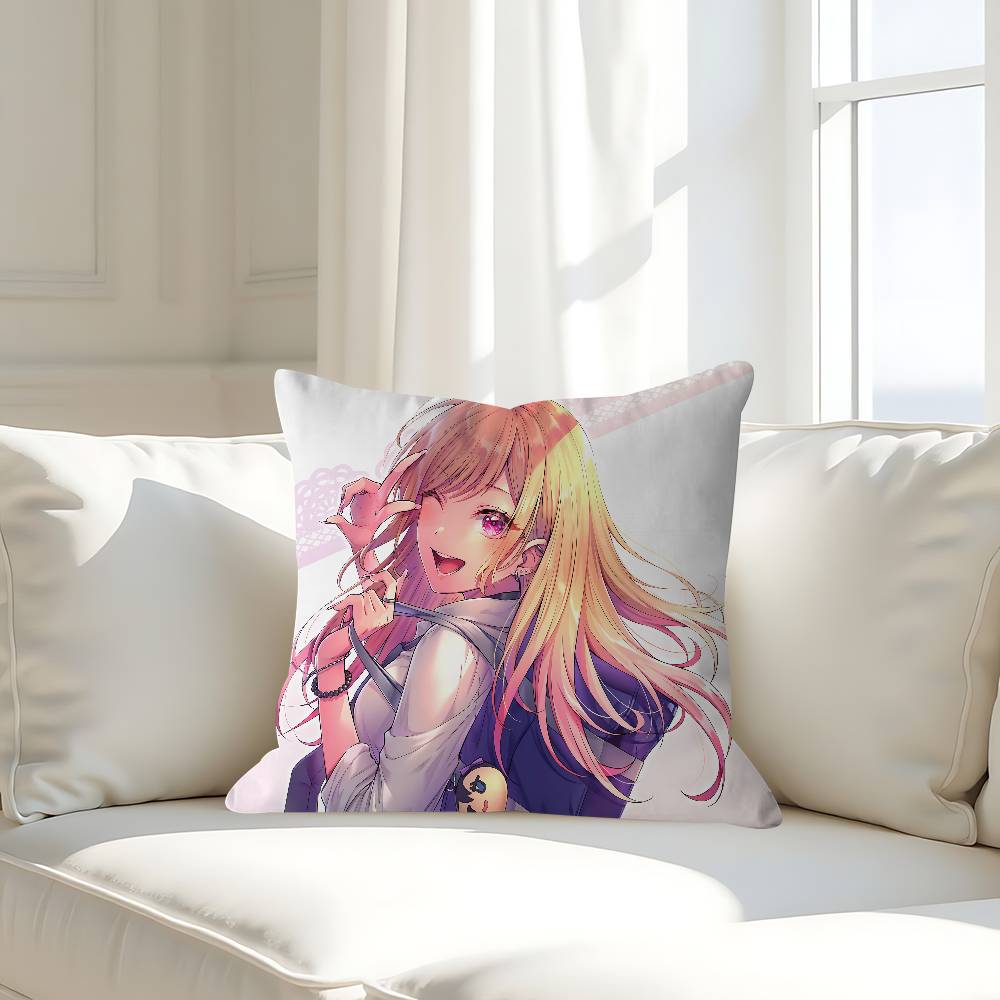

Cute K-Kitagawa Cushion Cover 30x50 Polyester Sofa Cushions Decorative Throw Pillows Home Decoration Pillowcover 16x16Inch