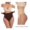 Women's High Waisted Thong Seamless No Show Tummy Control Underwear Sexy Breathable Body Shaper Panties