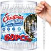60/12 Stück Acryl Eiszapfen Schneeflocken Ornamente Bunte Hängende Anhänger für Weihnachtsbaum Xmas Feiertagsparty Hausdekorationsartikel