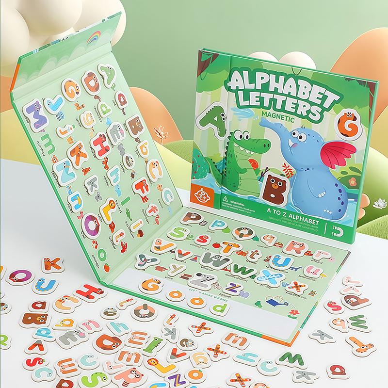 Children's Magnetic Phonics Book: 26 English Letters Spelling & Early Learning Game