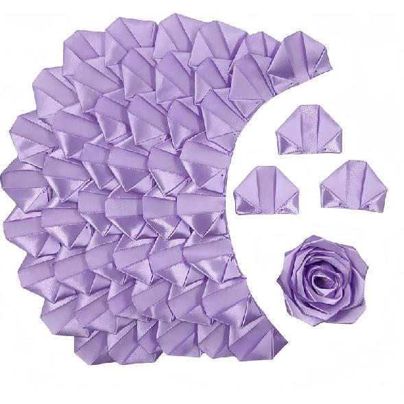 300Pcs Premade Satin Ribbon Rose Petals Half-Finished for Eternal Rose DIY Ramos Forever Flowers Bouquets Everlasting Floral,for