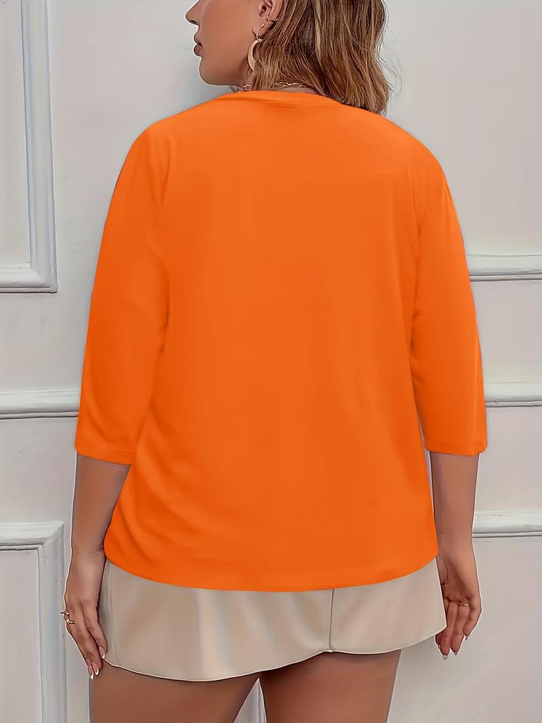 Plus Size Women's Elegant Four-Button Half-Sleeve Elastic Cardigan Jacket - 2025 Edition