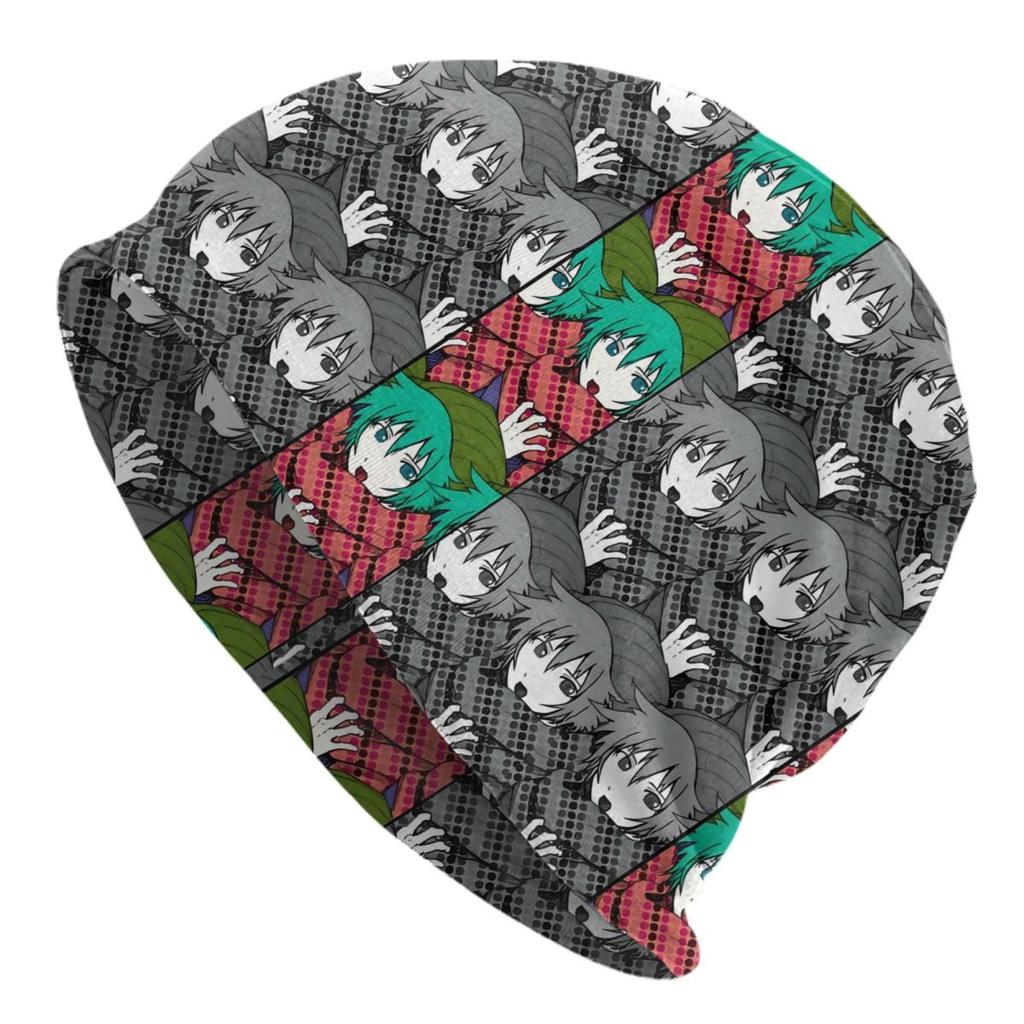 Warm Unisex Women Knitted Hats Adult Unisex Horror Game YTTDED Anime Skullies Beanies Caps Your Turn To Die Humor Bonnet Hats