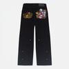 Unisex Męskie Damskie Hip Hop Upadły Rycerz Luźne Dżinsy Y2k Vintage Streetwear Harajuku Kieszeń Proste Spodnie Cargo Jeansowe Spodnie
