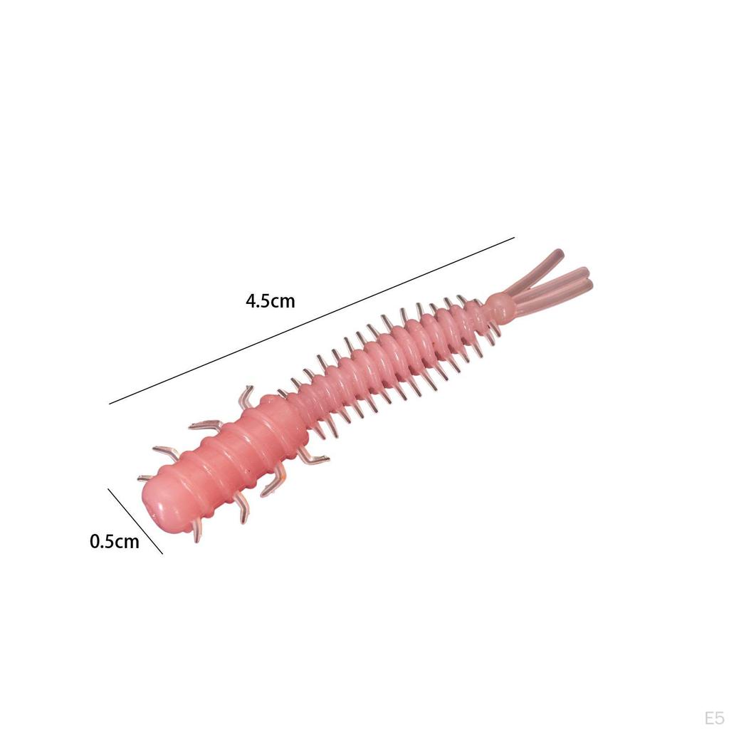 2 Pieces Bait Spiral Tail, Artificial Lightweight Portable Durable Fish Bass Soft Fishing Lures for