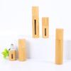 1Pcs Bamboo Roll On Bottle 3/5/10Ml Wood Roller Bottle Essential Oil Lip Gloss Refillable Tube Empty Jar Glass Perfume Bottle