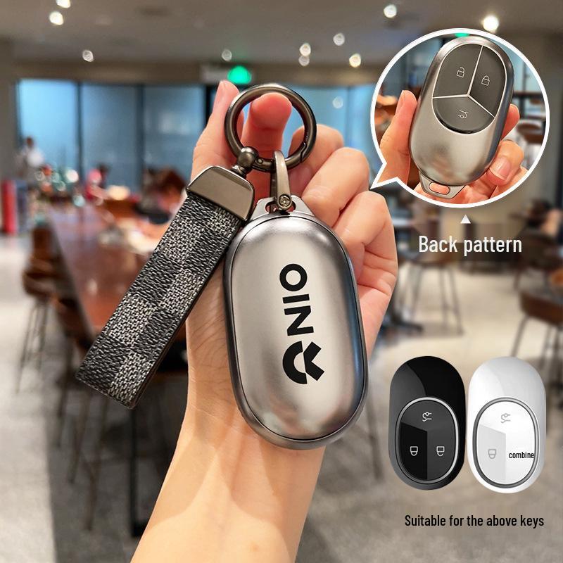 High-End Fully Enclosed Key Case for Nio ET5/ET7/ES7/ES6/EC6/ES8 with Buckle