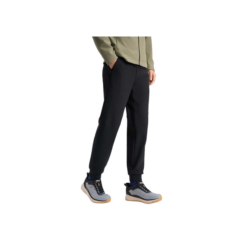 New FILA Knitted Sports Pants Men's Pitch Black A11M511608FBK