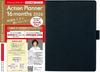 2026 Time Management Course Planner 16 Months Planner December Weekly Vertical A5 Italian Leatherlette Venice Type Deep Blue "Action 2026" 16-month
