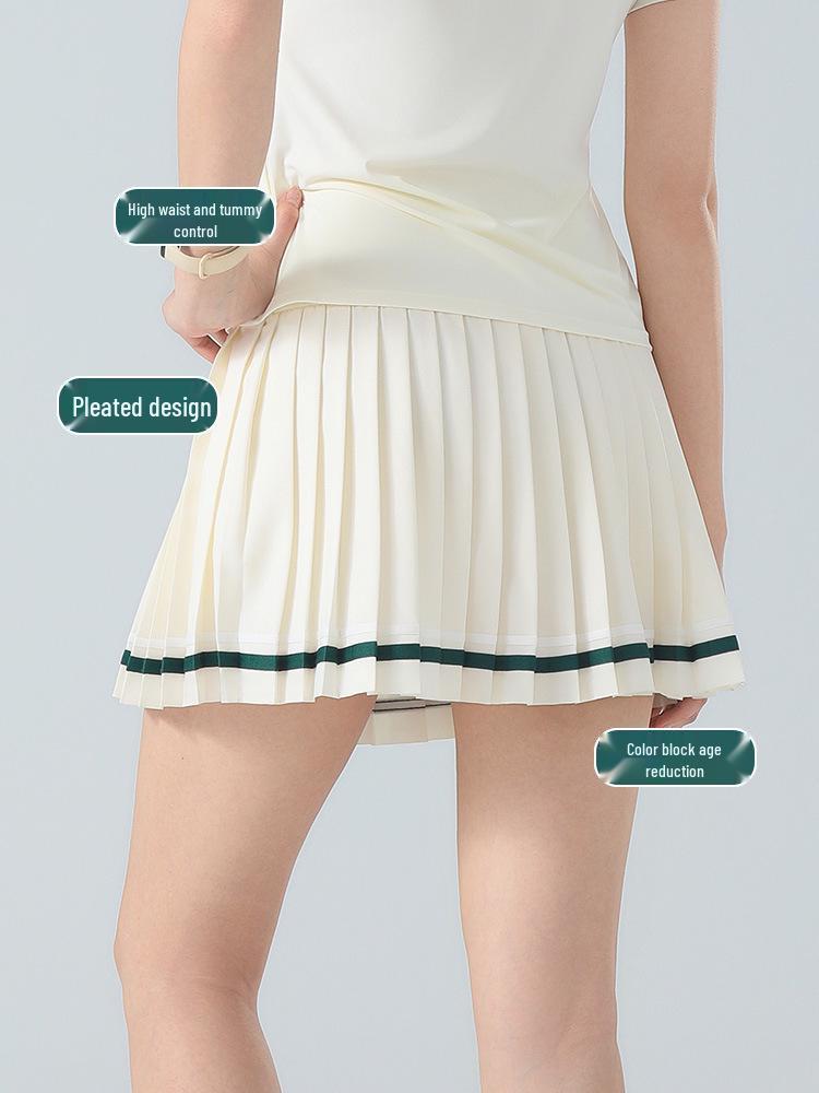 Gonna da Tennis Asciugatura Rapida Stile Accademico Francese - Traspirante, Pieghettata, Abbigliamento Casual da Fitness per Esterno