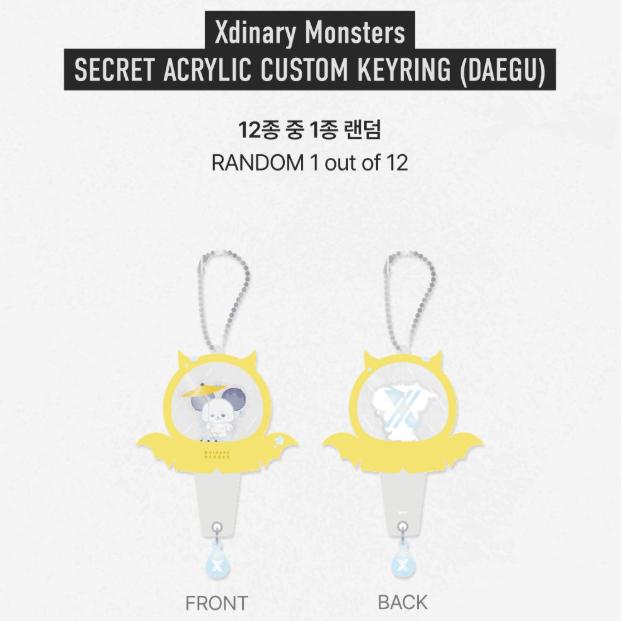 Pre-order Xdinary Heroes Beautiful Mind World Tour In DAEGU Secret Acrylic Custom Key Ring