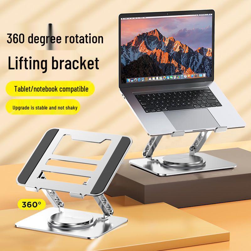 Gaming Laptop Cooling Stand - 360° Rotatable Metal Lifting Holder