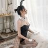 GLMSA Bunny Girl Cosplay Cute Bunny Perfect for Costume and Includes 2 Fishnet Bunny and Black Size Fits Costume, Leotard, Events, Parties,