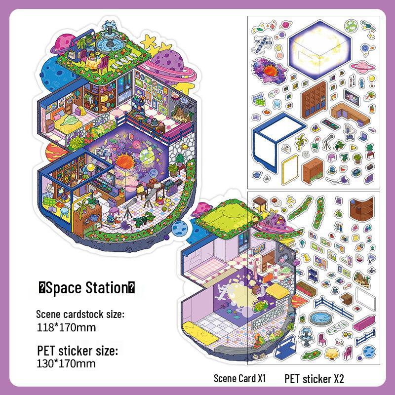 Ink Words Landscaping 3D Stickers: Infeel.Me 20th Edition DIY Fun