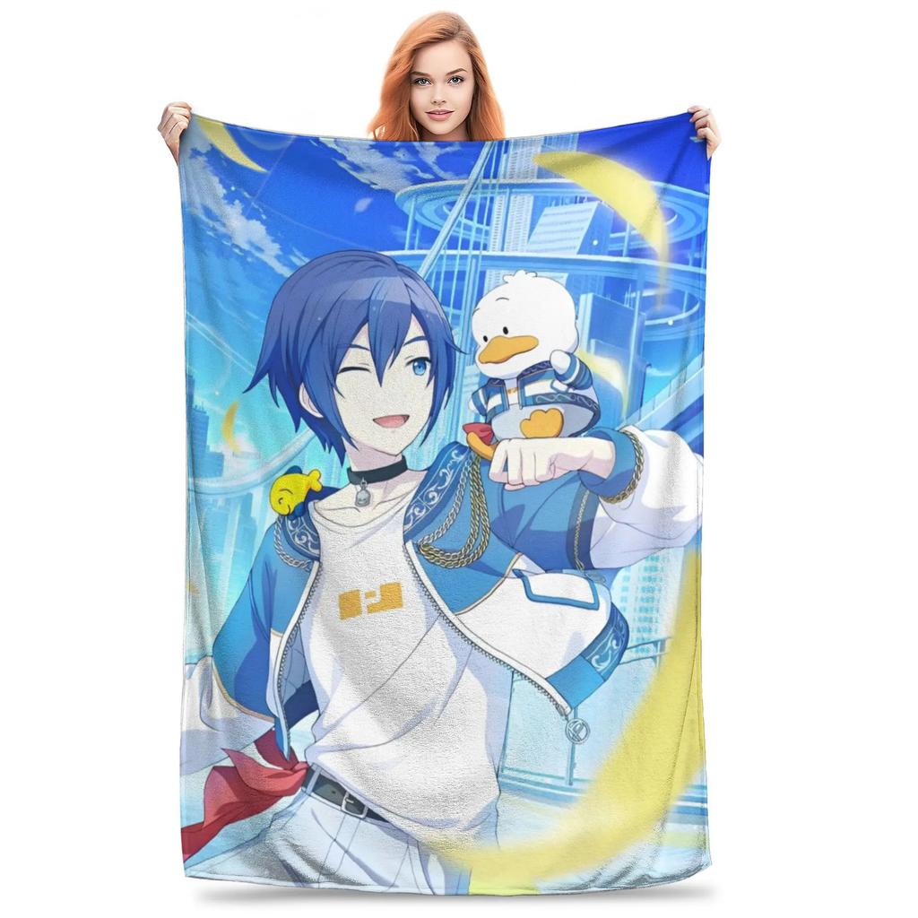 Yoisaki Kanade Flannel Throw Blanket Super Soft for Travel Bed Use Home Textiles