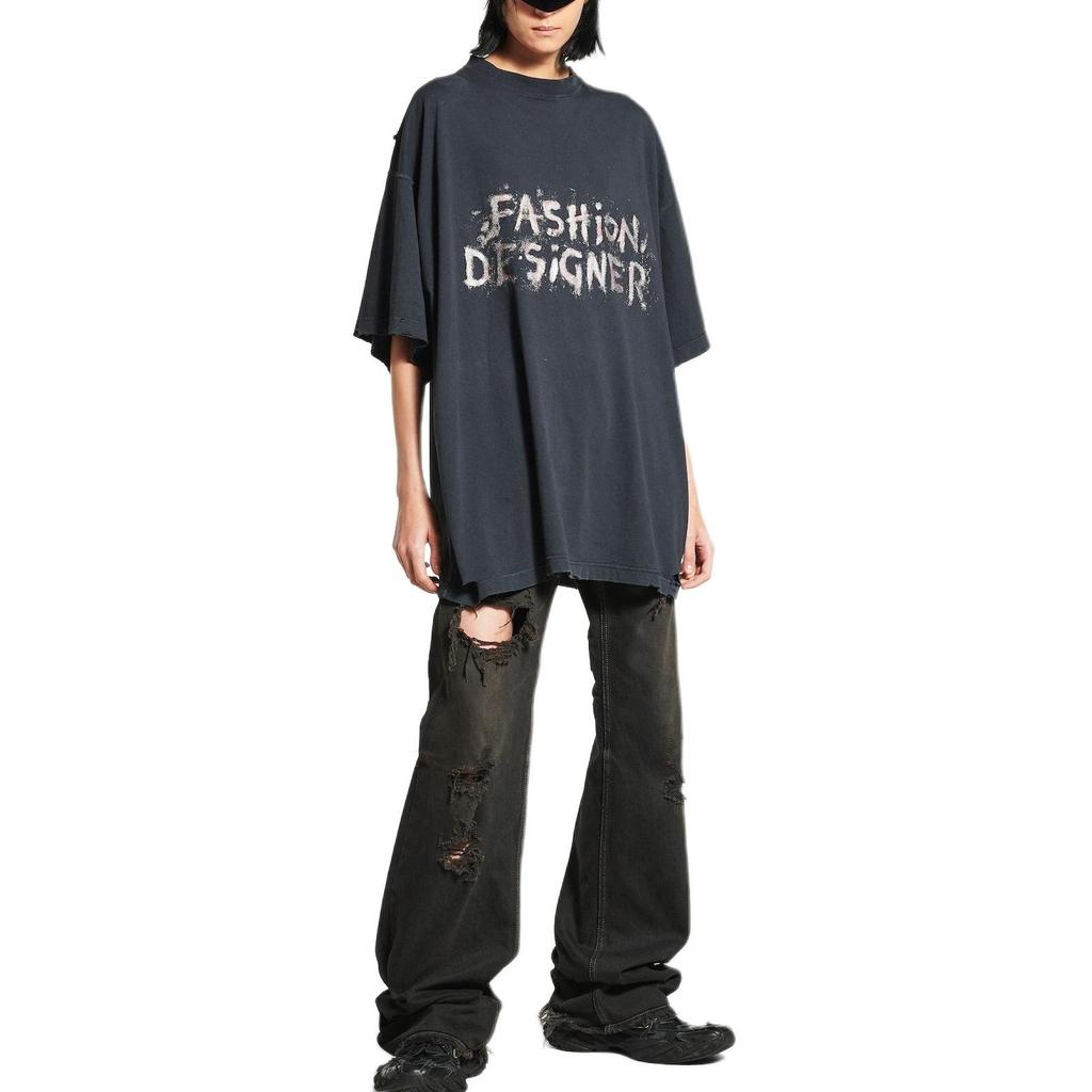 Balenciaga Fashion Designer Print Oversized T Shirt 831305TSVC51041