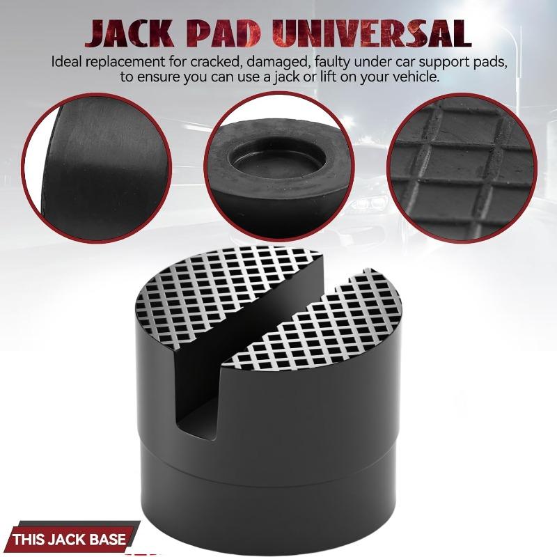 Universal Jack Rubber Support Pad Lifting Rubber Pads Durable Wear Resistant Car Slotted Rail Floor Socket Adapter