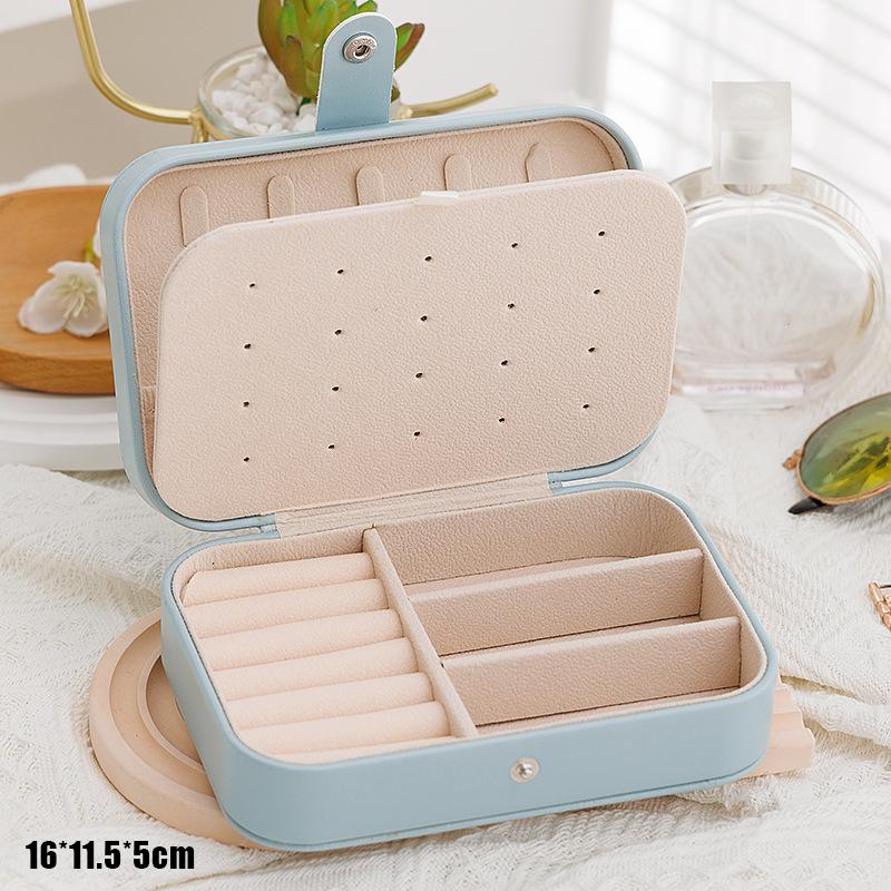 Simple And Portable Travel Jewelry Storage Box For Bracelets Earrings, Rings And Studs
