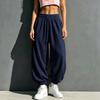 Women's High-Waist Casual Color Sweatpants with Pockets for and Workout