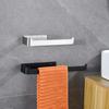 Golden Finish Towel Holder Black Finish Self Adhesive Bathroom Rack No Drill Punching Design Towel Hanger Kitchen Use