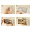 Transparent Cotton Pad Storage Box Plastic Jewelry Storage Shelf Cotton Swab Box  Bathroom