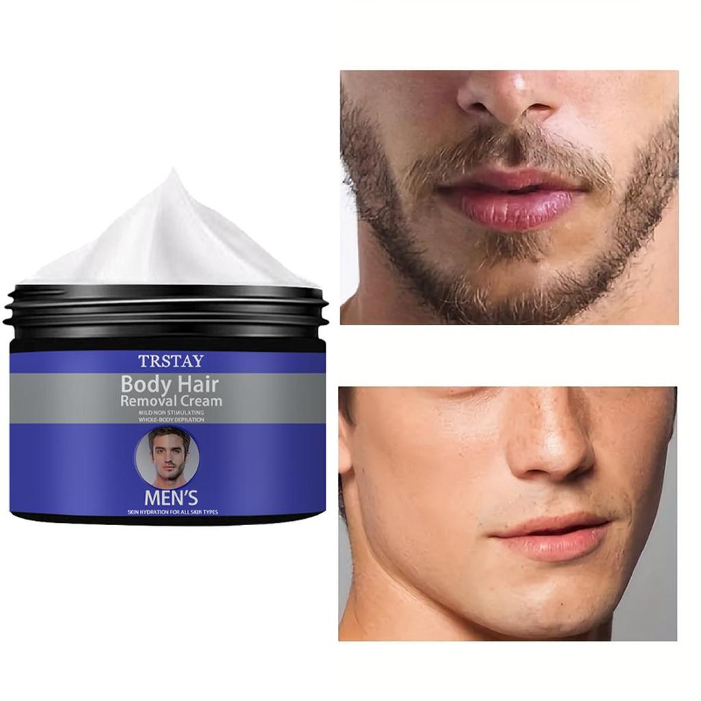 Men's Hair Removal Cream Shrinks Pores, Replenishes Moisture, Relieves Dryness, Protects Skin Damage, and Balances Water and Oil