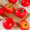 5pcs Mini Artificial Tomato Ornament Lifelike Plastic Simulation Tomato Model Handicrafts Fake Vegetables Props Home Decor