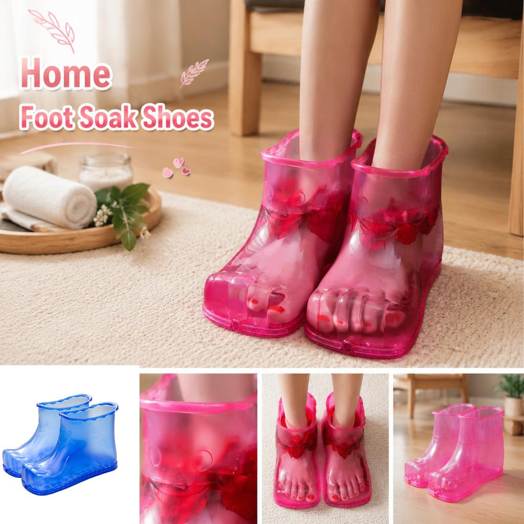 12 5cm High Top Foot Soaking Boots Plastic Foot Spa Footwear for Home Use Waterproof Durable Design