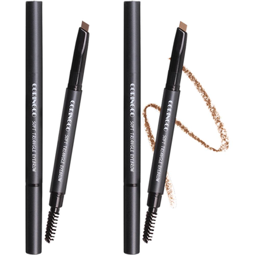 CORINGCO Augenbrauenstift, Makeup Brow Stylist Definer, füllt spärliche Bereiche auf, langanhaltend, weiche dreieckige Augenbraue