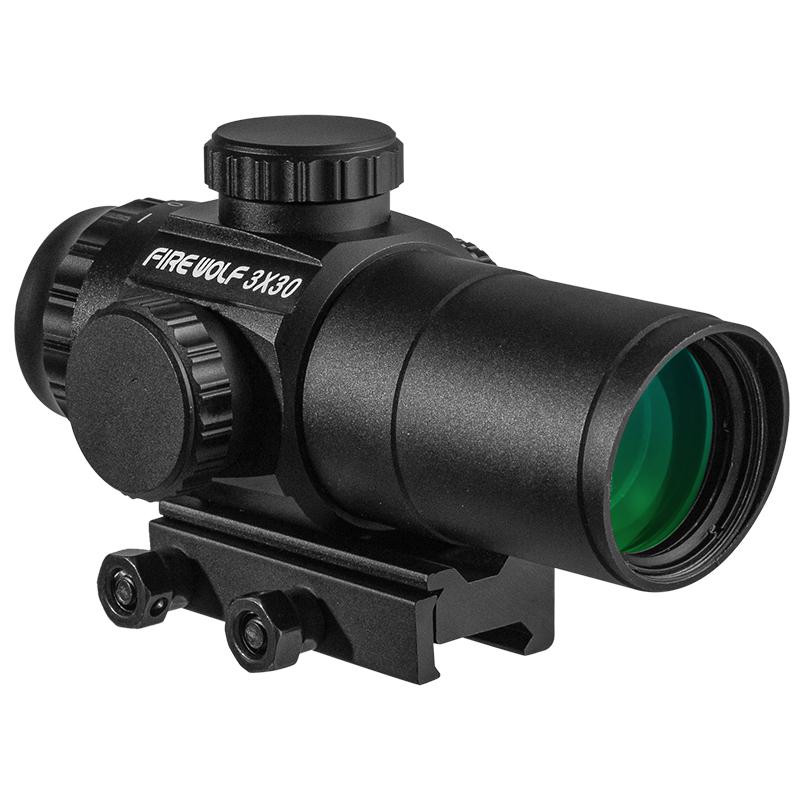 FIRE WOLF 3X30 Prism Scope Compact Hunting Prism Optics 1/2 MOA Waterproof 1000G Shots