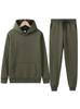 Unisex Lightweight Hoodie and Jogger Set with Ribbed Cuffs