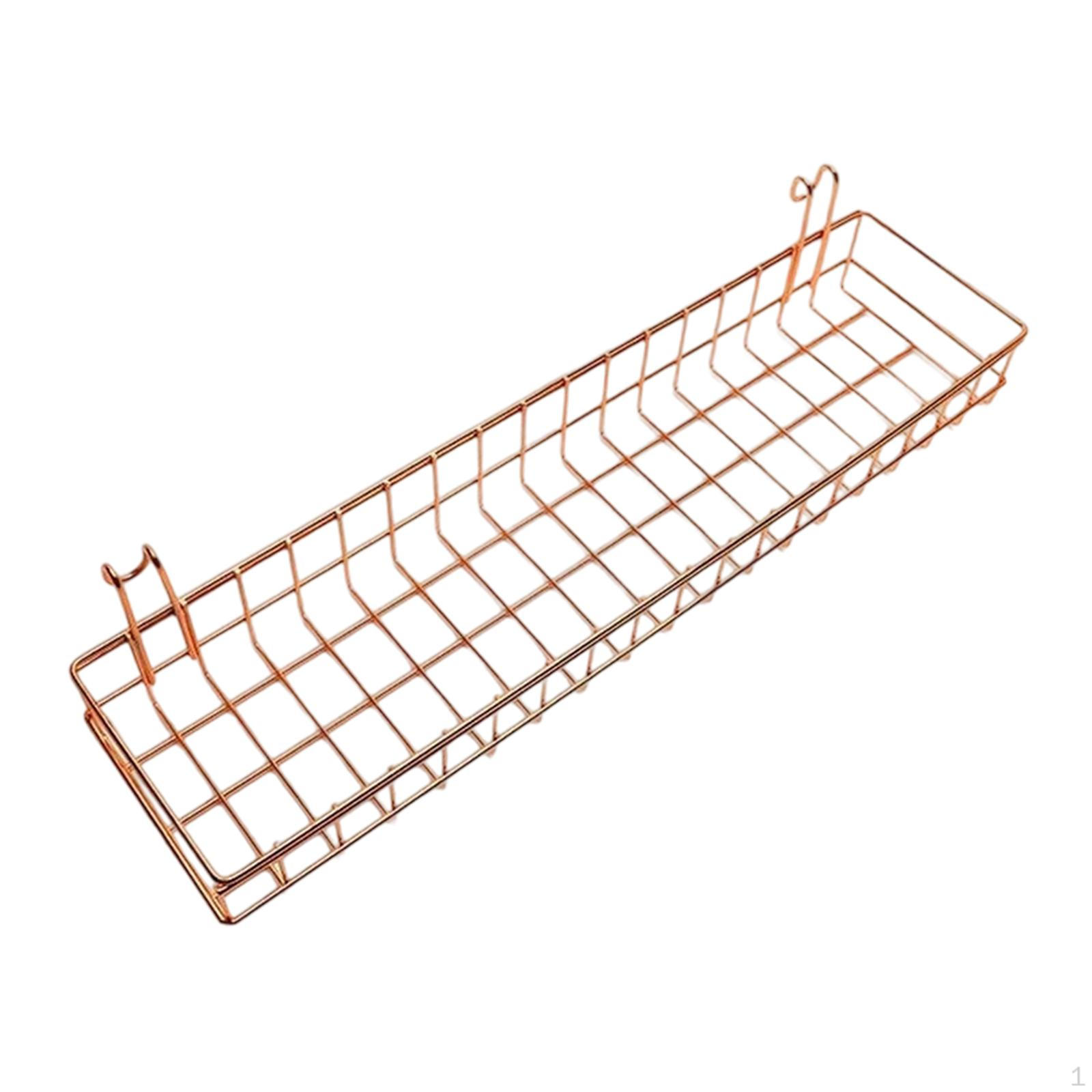 

Hanging Wire Basket Home Storage Organizer Farmhouse Decor Iron Multipurpose for розового золота