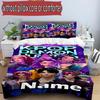 Set copripiumino 3 pezzi (1*Copripiumino + 2*Federe, Senza Nucleo), Set Biancheria da Letto Personalizzato con Nome KPop Cacciatori di Demoni, Decorazione Camera da Letto Casa Regalo