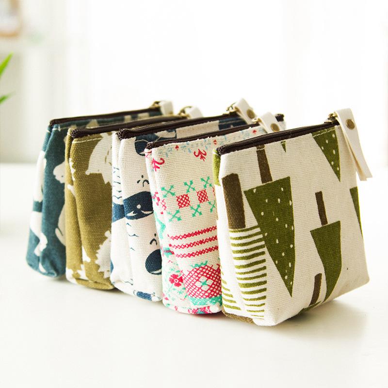 Portable Multi-Purpose Cartoon Storage Bag - Large Capacity for Lipstick, Sanitary Pads, Period Essentials, and Coins